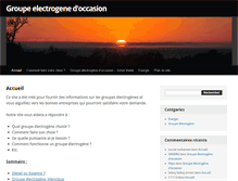 Tablet Screenshot of groupes-electrogenes-dg.com